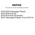 thumbnail image 2 of SIM Front Rear Semi-Metallic Brake Pads Kit for Car Volkswagen Passat Audi Q3 Quattro KSM-100453, 2 of 8