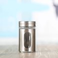 thumbnail image 4 of Bouteille Poivrière en Acier Inoxydable Verre Corps Mince Récipient d'Épices avec Fenêtre Transparente Outils de Barbecue, 4 of 5