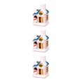 thumbnail image 3 of mmirethe Resin Christmas Scene Snow House LED Desktop Set Village Decoration House Snowman 3Set, 3 of 6