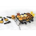 thumbnail image 3 of RICARDO Non-Stick Reversible Electric Raclette Set, 18 Pieces, 8 Persons, The Rock Cooking Surface, LED Temp Control, Easy Clean, 1500 Watts, 3 of 6