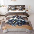 thumbnail image 1 of YST Bear Hunting Comforter Set, Rustic Farmhouse Decor, 7-Piece, King, 1 of 5
