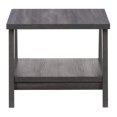 thumbnail image 3 of CorLiving Hollywood Dark Grey Engineered Wood Indoor Side Table with Lower Shelf, 3 of 8