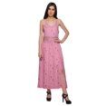 thumbnail image 3 of Moomaya WoMen's Spaghetti Strap Side Slit Dress Plus Size Printed Clothing, 3 of 6