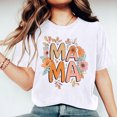 thumbnail image 2 of RKSTN Hauts d'Été pour Femmes Décontractés Coupe Ample Polyvalents T-Shirts Graphiques Mode à Imprimé Floral Respirants Manches Courtes Col Rond T-shirt Blouses, Cadeaux de la Fête des Mères, 2 of 5