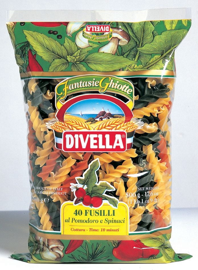 Divella Fusilli Tri Colour Pasta