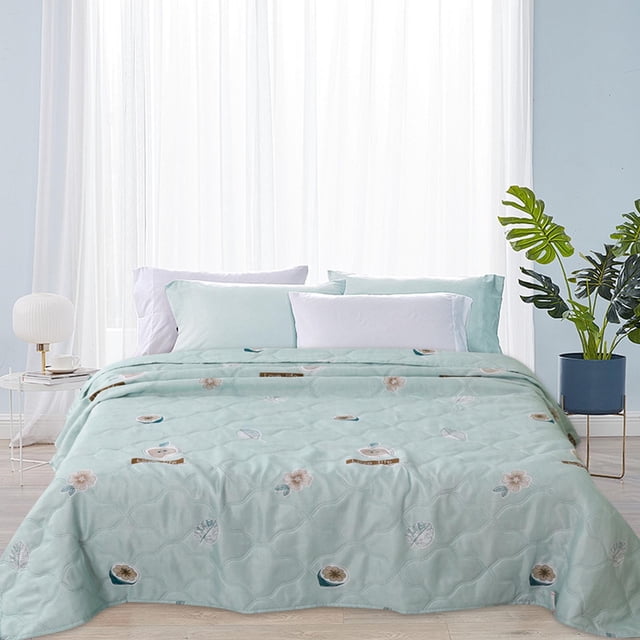 Lisbinx Pilloes Lightweight Summer Quilt, Soft and Breathable, Perfect for Air Conditioning Use