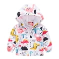 thumbnail image 1 of Manteau Coupe-Vent à Capuche à Fermeture Éclair Imprimé d'Automne pour Tout-Petits Enfants Bébés Filles Garçons, 1 of 8
