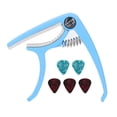 thumbnail image 1 of Electric Guitar Capo, Clear Tone Wide Application Guitar Accessories  for Banjo for Mandolin Blue, 1 of 8