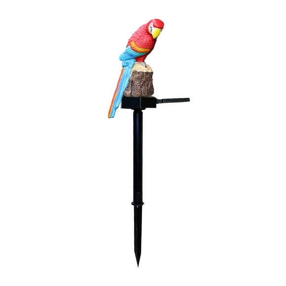 Parrot Ground Lamp for Garden and Courtyard with LED Lights Colorful and Adjustable for Indoor Lighting