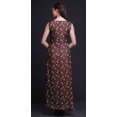 thumbnail image 4 of Bimba Floral Printed Front Slit Sleeveless Summer Spring Long Women BeachDress-Large, 4 of 5