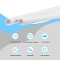 thumbnail image 3 of Unique Bargains 13mm ID 15mm OD 500mm White PVC Pipe Round Rigid Plastic Tube for Water Pipe 2 Pack, 3 of 5