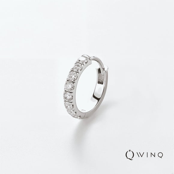 WINQ Single Hoop Single Earring Lab Grown Diamond 14K Gold each