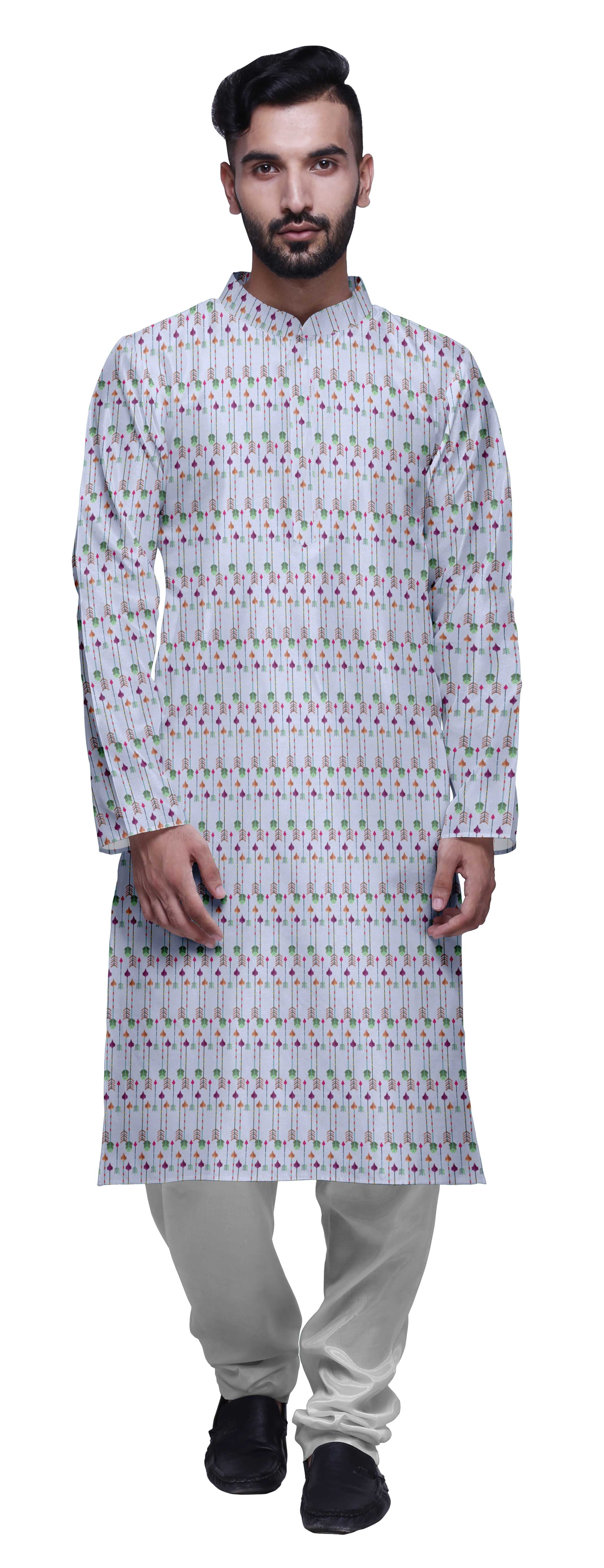 Atasi Kurta Imprimé de Designer pour Garçons Ensemble Kurta Pyjama Décontracté Vêtements d'Été