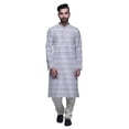 thumbnail image 1 of Atasi Kurta Pyjama de Fête pour Hommes, Col Mandarin, Ensemble Ethnique Imprimé Kurta, 1 of 5