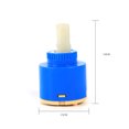 thumbnail image 2 of Ceramic 35mm Mixer tap Cartridge,Delaman Water Mixer Tap Inner Control Faucet Valve PP Plastic Blue Practical Delaman (Size : 35mm), 2 of 8