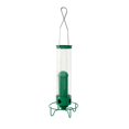 thumbnail image 2 of Squirrel Proof Bird Feeder with Weight Activated Perch | Rotating Seeds Dispenser for External Hanging | Durable Polycarbonate Tube Feeder for Wild Birds in Backyard Garden, 2 of 8