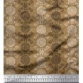 thumbnail image 3 of Soimoi Rayon Fabric Damask Ethnic Printed Fabric 1 Yard 56 Inch Wide, 3 of 3