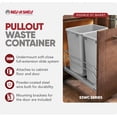 thumbnail image 2 of Rev-A-Shelf Double Pullout Trash Can 27 qt. with Soft-close, 53WC-1527SCDM-217, 2 of 8