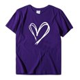 thumbnail image 2 of Jsaierl T-Shirts Imprimés Amour de la Saint-Valentin pour Femmes Été Manches Courtes Col Rond T-Shirts Mignons Polyvalents Défilé T-Shirts Confortables et Doux, 2 of 3