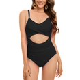 thumbnail image 3 of LSLJS Women's Cache-Ventre Plissé à Bretelles Dos Nu Adorable Swimsuit, 3 of 8