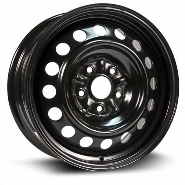 unbrand 16" Steel Wheel featuring a hubcentric design with a bolt pattern of 5-114.3, a center bore of 60.1mm, an offset of +40mm, and a 6.5-inch width. The wheel is constructed from durable steel and has a sleek black finish, suitable for various automotive applications.