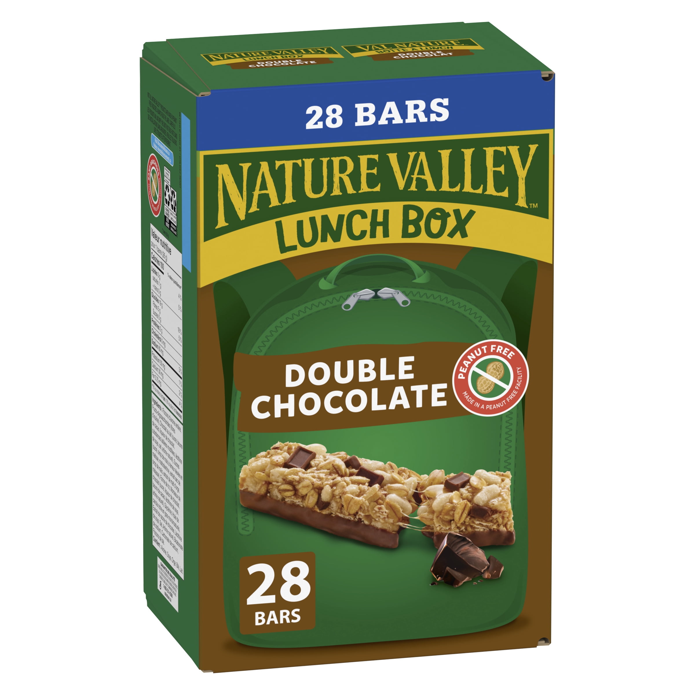 Nature Valley Barres Granola Lunchbox, Double Chocolat, Collations pour Enfants, Paquet Économique, 28 Barres