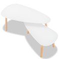 thumbnail image 3 of vidaXL Ensemble de Tables Basses d'Intérieur 2 Pcs Pin Massif Blanc, 3 of 5