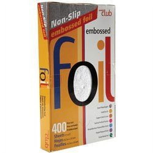 Product Club Feuille d'Aluminium Pré-Découpée en Relief Argent 400 Unités