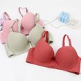 thumbnail image 4 of Women's Plus Size Seamless Wirefree Bra, Full Coverage Comfort Breathable Support Everyday T-Shirt Bra, 4 of 9