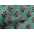 thumbnail image 4 of oneOone Cotton Poplin Fabric Leaves & Floral Block Printed Craft Fabric BTY 42 Inch Wide, 4 of 4