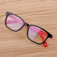 thumbnail image 2 of Kids Glasses Blue-blocking Silicone Frame 400 Computer Eyewear Red, 2 of 8