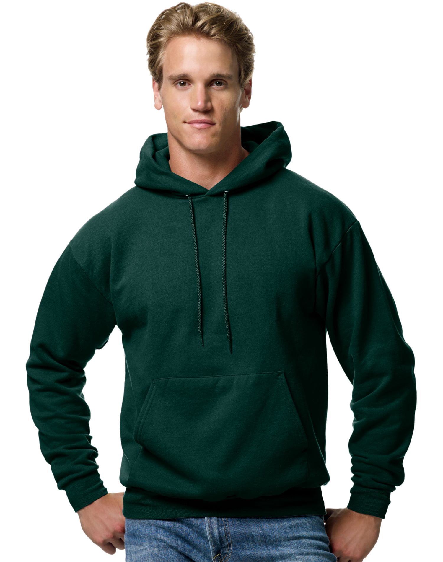 Hanes Mens ComfortBlend EcoSmart Pullover Hoodie Sweatshirt, 3XL, Deep Forest