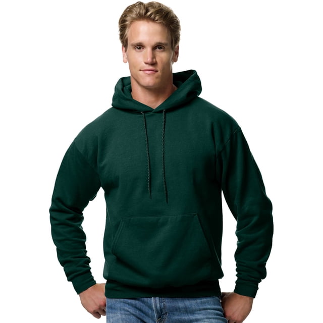 Hanes Mens ComfortBlend EcoSmart Pullover Hoodie Sweatshirt, 5XL, Deep Forest