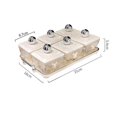 thumbnail image 4 of Lipstore Divided Serving Dishes Appetizer Tray Portable for New Year Wedding Holidays 6 Compartment, 4 of 8