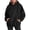 Black#hoodies for women solid color, variant on aohooy Womens Hooded Sweatshirt Long Sleeve Fall Winter Hoodies Basic Solid Color Plain Pullover Sweater Hoodie with Pocket Hot Pink,S