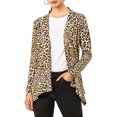 thumbnail image 1 of INSPIRE CHIC Cardigan Léger pour Femmes d'Halloween à Manches Longues, Ouvert à l'Avant, Ourlet Asymétrique, Très Petit, Beige, 1 of 6