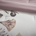 thumbnail image 4 of Madison Park Cassandra Ensemble de Literie 8 Pcs en Percale de Coton Imprimé Rose, 4 of 17