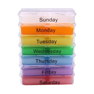 Pill Organizer Pill Box Pill Case Weekly Pill Case Weekly Pill Box