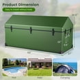thumbnail image 3 of Gymax Coffre à Outils Extérieur de 174 Gallons en Bâche Toutes Saisons pour Terrasse avec Poignées Pratiques, 3 of 8
