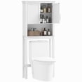thumbnail image 1 of kleankin Armoire de Rangement au-Dessus de la Toilette avec Doubles Portes Tablette Ajustable, 1 of 10