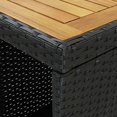 thumbnail image 3 of vidaXL 5 Piece Garden Bar Set with Cushions Poly Rattan Black, 3 of 5