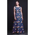 thumbnail image 5 of Bimba Floral Ladies Round Neck Sleeveless Long Tank Casual Maxi PrintDress-Medium, 5 of 5