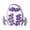 Purple, variant on Siruishop 24 Wheel Muscle Roller Circle with Handle Massaging Tool for Body Thigh Yoga Green
