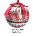 thumbnail image 3 of Suncoda Holiday Ball, Holiday Ball Ornament Tree Ornament, 2.8 Inch Multi-Style Holiday Light Bulb Ornament Holiday Tree Ornament Tree Dress Family Party Holiday Ornament, 3 of 6