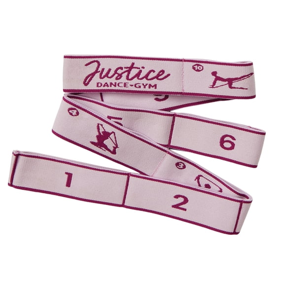 Sangle d'étirement Justice 45" - comprend un guide d'étirement ! Idéal pour la danse, la gymnastique et le ballet, à partir de 6 ans