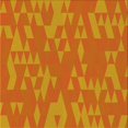 thumbnail image 1 of Ahgly Company Tapis d'Intérieur Lavable en Machine Carré Rouge Écarlate Transitionnel, 5 Pieds Carré, 1 of 7