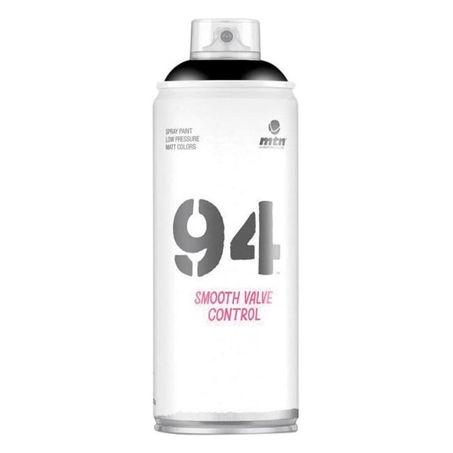 Montana Colors 1863505 11 oz 94 Matte Spray Paint, Black - 6 per Pack