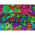 thumbnail image 4 of oneOone Velvet Multicolor Fabric Cat Fabric For Sewing Printed Craft Fabric By The Yard 58 Inch Wide, 4 of 5