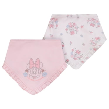 Disney Minnie Mouse ensemble 2mcx de bavoirs en coton biologique pour filles