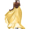 thumbnail image 1 of Women Boho Maxi Solid Sleeveless Long Backless Dress Evening Party Beach Dress, 1 of 2